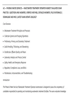 Az &mdash; Phoenix Water Services &mdash; Wastewater Treatment Operator Newest Evaluated Exam&NewLine;Practice&ndash; Questions And Answers &vert; Verified And Well Detailed Answers &vert; Plus Rationales &vert;&NewLine;Download And Pass &vert; Latest Exam Update 2026&sol;2027