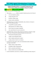 Applied Pathophysiology&colon; A Conceptual Approach to the Mechanisms of Disease 3rd Edition Braun &vert; Test Bank 2026&sol;2027