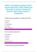 BIOS Exam 2026-2027 QUESTIONS AND ANSWERS ALREADY GRADED A&plus;&period;&NewLine;100&percnt; Verified Solutions &vert; Updated Per Latest Guidelines &vert; Graded A&plus;