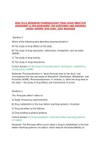 Wgu D116 Advanced Pharmacology Final Exam Objective Assesment & Pre-Assesment 700 Questions And Answers Latest Update This Year - Just Released