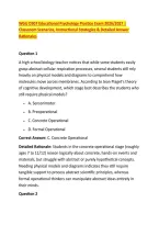 WGU D307 Educational Psychology Practice Exam 2026&sol;2027 &vert; &NewLine;Classroom Scenarios&comma; Instructional Strategies & Detailed Answer &NewLine;Rationales 