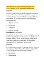 WGU D307 Child and Adolescent Development 2026&sol;2027 &vert; &NewLine;Practice Questions&comma; Correct Answers & Detailed Rationales 