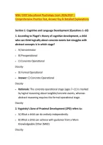 WGU D307 Educational Psychology Exam 2026&sol;2027 &vert; &NewLine;Comprehensive Practice Test&comma; Answer Key & Detailed Explanations 