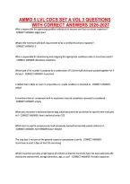 Ammo 5 Lvl Cdcs Set A Vol 3 Questions With Correct Answers 2026-2027
