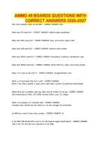 Ammo 49 Boards Questions With Correct Answers 2026-2027