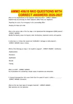 Ammo 49&18 Nko Questions With Correct Answers 2026-2027&period;