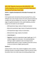 WGU D307 Objective Assessment &lpar;OA&rpar; 2026&sol;2027 &vert; 200 &NewLine;Practice Questions&comma; Correct Answers & Detailed Rationales &vert; &NewLine;Educational Psychology Study Guide 