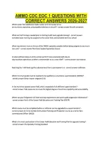 Ammo Cdc Eoc 1 Questions With Correct Answers 2026-2027&period;