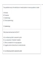 Psychiatric Nursing Exam 1 &vert; Practice Questions&comma; Answers & Exam Review 2026&sol;2027