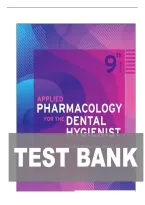TEST BANK FOR  Applied Pharmacology for the Dental Hygienist 9th Edition by Elena Bablenis Haveles ISBN&colon;9780323798631 COMPLETE GUIDE All CHAPTERS COVERED 100&percnt; VERIFIED A&plus; GRADE ASSURED &excl;&excl;&excl;&excl;