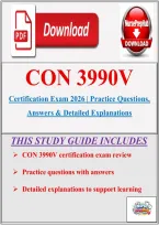 CON 3990V Certification Exam 2026 &vert; Practice Questions&comma; Answers & Detailed Explanations