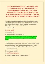 Tcfp Plans Examiner I Exam And Practice &NewLine;Exam Newest 2026&sol; 2027 Test Bank&vert; Texas &NewLine;Commission On Fire Protection Plans &NewLine;Examiner I Exam Prep With Complete 300 &NewLine;Real Exam Questions And Correct Verified &NewLine;Answers&sol; Already Graded A&plus; &lpar;Most Recent&excl;&excl;&rpar; 