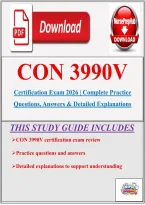 CON 3990V Certification Exam 2026 &vert; Practice Questions&comma; Answers & Detailed Explanations