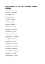 Afoqt Updated Actual Questions And Correct&NewLine;Answers