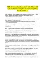 TLETA Tennessee Post Exam Study with all Correct & 100&percnt; Verified Answers &vert;Actual Complete Update &vert;Already Graded A&plus;