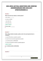 Ekg Amca &vert;Actual Questions And Verified Answers&vert;Brand New 2026-2027 Update&vert;Graded A&plus;