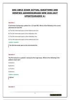 Ekg Amca Exam &vert;Actual Questions And Verified Answers&vert;Brand New 2026-2027 Update&vert;Graded A&plus;