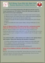 Dat Biology Exam 2026 160&plus; High-Yield Practice Questions & Verified Answers With Rationales&vert; Instant Download Pdf