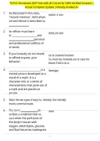 TLETA Tennessee 2027 Test with all Correct & 100&percnt; Verified Answers &vert;Actual Complete Update &vert;Already Graded A&plus;