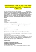 Capstone Final Exam 1C with all Correct & 100&percnt; Verified Answers &vert;Actual Complete Update &vert;Already Graded A&plus; &lpar;Just Released&rpar;