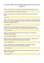 Psyc 2380 - Chapter One &lpar;Textbook&rpar; Questions with Correct Answers&NewLine;&lpar;Grade A&plus;&rpar;