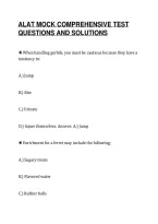 Alat Mock Comprehensive Test&NewLine;Questions And Solutions