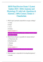 BIOS Exam 2026-2027 QUESTIONS AND ANSWERS ALREADY GRADED A&plus;&period;&NewLine;100&percnt; Verified Solutions &vert; Updated Per Latest Guidelines &vert; Graded A&plus;