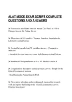 Alat Mock Exam Script Complete&NewLine;Questions And Answers