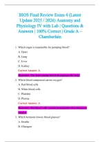 BIOS Exam 2026-2027 QUESTIONS AND ANSWERS ALREADY GRADED A&plus;&period;&NewLine;100&percnt; Verified Solutions &vert; Updated Per Latest Guidelines &vert; Graded A&plus;