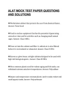 Alat Mock Test Paper Questions&NewLine;And Solutions
