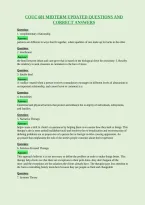 Couc 601 Midterm Updated Questions And&NewLine;Correct Answers