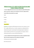 NUR242 Exam 4 V3 &vert; NUR 242 Med-Surg Exam Q&A &NewLine;&vert; Galen College of Nursing