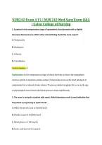 NUR242 Exam 4 V1&ndash;V3 &vert; NUR 242 Med-Surg &vert; Actual Q&A with Rationale &lpar;NUR242 Exam 4&rpar; &vert; Galen College of Nursing