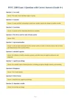 PSYC 2380 Exam 1 Questions with Correct Answers &lpar;Grade A&plus;&rpar;