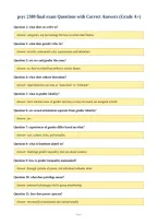 psyc 2380 final exam Questions with Correct Answers &lpar;Grade A&plus;&rpar;
