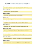 Full Package-&semi;&semi;Psyc 2380 Exams 