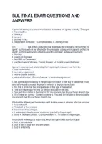 Bul Final Exam Questions And Answers