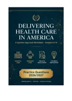 Test Bank - Delivering Health Care in America&colon; A Systems Approach&comma; 8th Edition &lpar;Shi&comma; 2022&rpar;&comma; Chapters 8-14 &vert; Practice Questions 2026&sol;2027 Edition