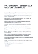 Bul4421 Midterm &ndash; Gendler Exam Questions And Answers