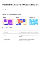 WGU D775 Questions with 100&percnt; Correct Answers