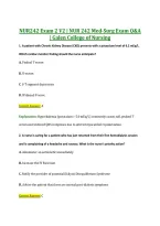 NUR242 Exam 2 V2 &vert; NUR 242 Med-Surg Exam Q&A &NewLine;&vert; Galen College of Nursing 