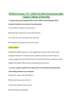 NUR242 Exam 2 V1&ndash;V3 &vert; NUR 242 Med-Surg &vert; Actual Q&A with Rationale &lpar;NUR242 Exam 2&rpar; &vert; Galen College of Nursing