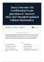 Tosca Tricentis AS1 Certification Exam Questions & Answers 2026&sol;2027 Detailed Updated Edition &lpar;Rationales&rpar;