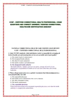 Cchp &ndash; Certified Correctional Health Professional &vert; Exam Questions And Correct Answers &vert; Verified Correctional Healthcare Certification 2026&sol;2027