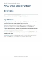 WGU D338 Cloud Platform Solutions Study Guide&colon; 116 Practice Questions & Answers &lpar;PDF&rpar; &vert; 2026&ndash;2027 &vert; Western Governors University