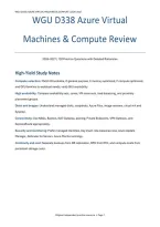 WGU D338 Azure Virtual Machines & Compute Review&colon; 120 Practice Questions &lpar;PDF&rpar; &vert; 2026&ndash;2027 &vert; Western Governors University