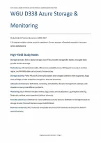 WGU D338 Azure Networking & Security&colon; 110 Practice Questions &lpar;PDF&rpar; &vert; 2026&ndash;2027 &vert; Western Governors University