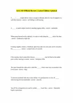 ASA 103 Review 100 Correct Answers Verified A Graded