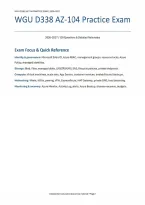 WGU D338 AZ-104 Practice Exam&colon; 128 Questions & Rationales &lpar;PDF&rpar; &vert; 2026&ndash;2027 &vert; Western Governors University