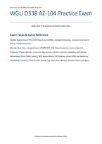 WGU D338 AZ-104 Practice Exam&colon; 128 Questions & Rationales &lpar;PDF&rpar; &vert; 2026&ndash;2027 &vert; Western Governors University